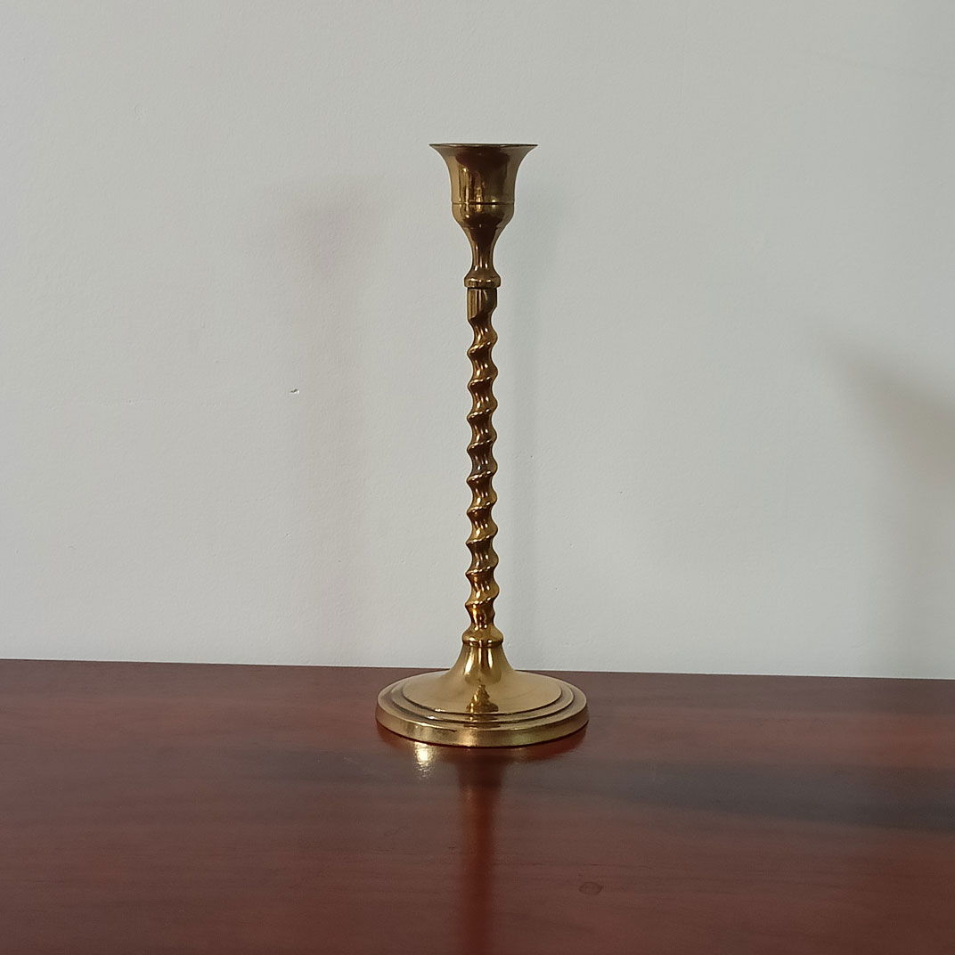 Handcrafted Vikranta Brass Candlestick - Image 1