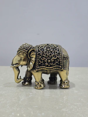 Maharaja Elephant with Upraised Trunk Vastu Hathi Good Luck Success Prosperity Gift