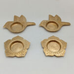 Wings & Petals Brass T-Light Holders