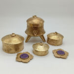 Wings & Petals Brass T-Light Holders - Image 2