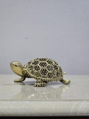 The Spiritual Living Unique Design Brass Tortoise for Good Luck for Home