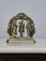 Ram Darbar Brass Statue Shree Ram Ji Sita Laxman Hanuman Home Décor Puja Murti for Mandir Temple