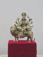 Durga Maa with Lion Idol Hindu Goddess Sherawali MATA Murti MATA Rani Statue Figurine Home Temple