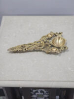 Two Moustaches Twin Peacock Design Brass Pooja Spoon