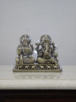 Shree Ganesha Lakshmi Idol Murti Statue for Home Temple Shop Diwali Puja