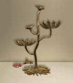 Bulbul Vriksha – Handcrafted Brass Bird Sculpture - Image 2