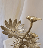 Bulbul Vriksha – Handcrafted Brass Bird Sculpture - Image 3