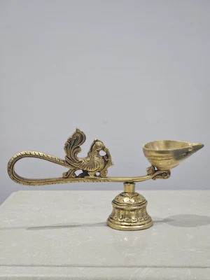 Peacock Shape Bell Diya