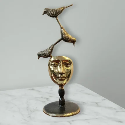 Shilp Ratna Brass Bird Perch Decor