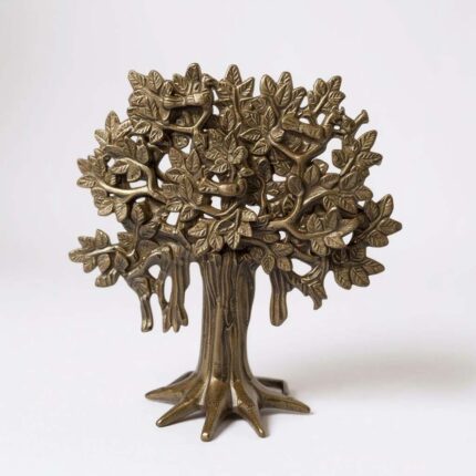 Kalpvriksh – 8 Inch Metallic Gold Brass Tree Sculpture