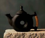 Hollow Ember Black Stone Teapot