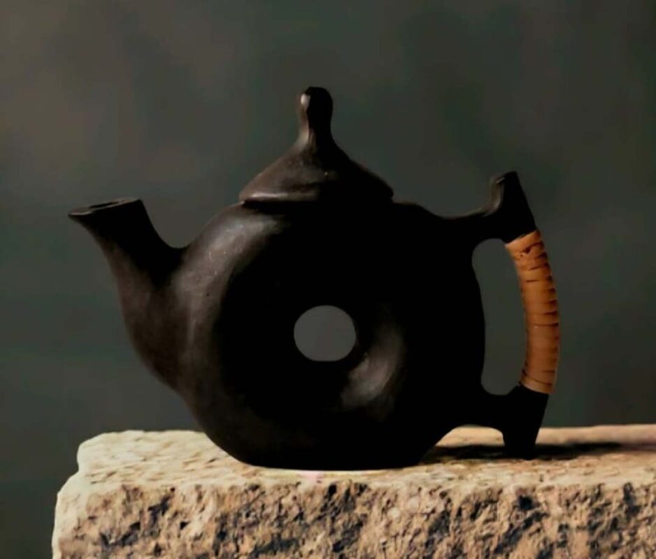 Hollow Ember Black Stone Teapot
