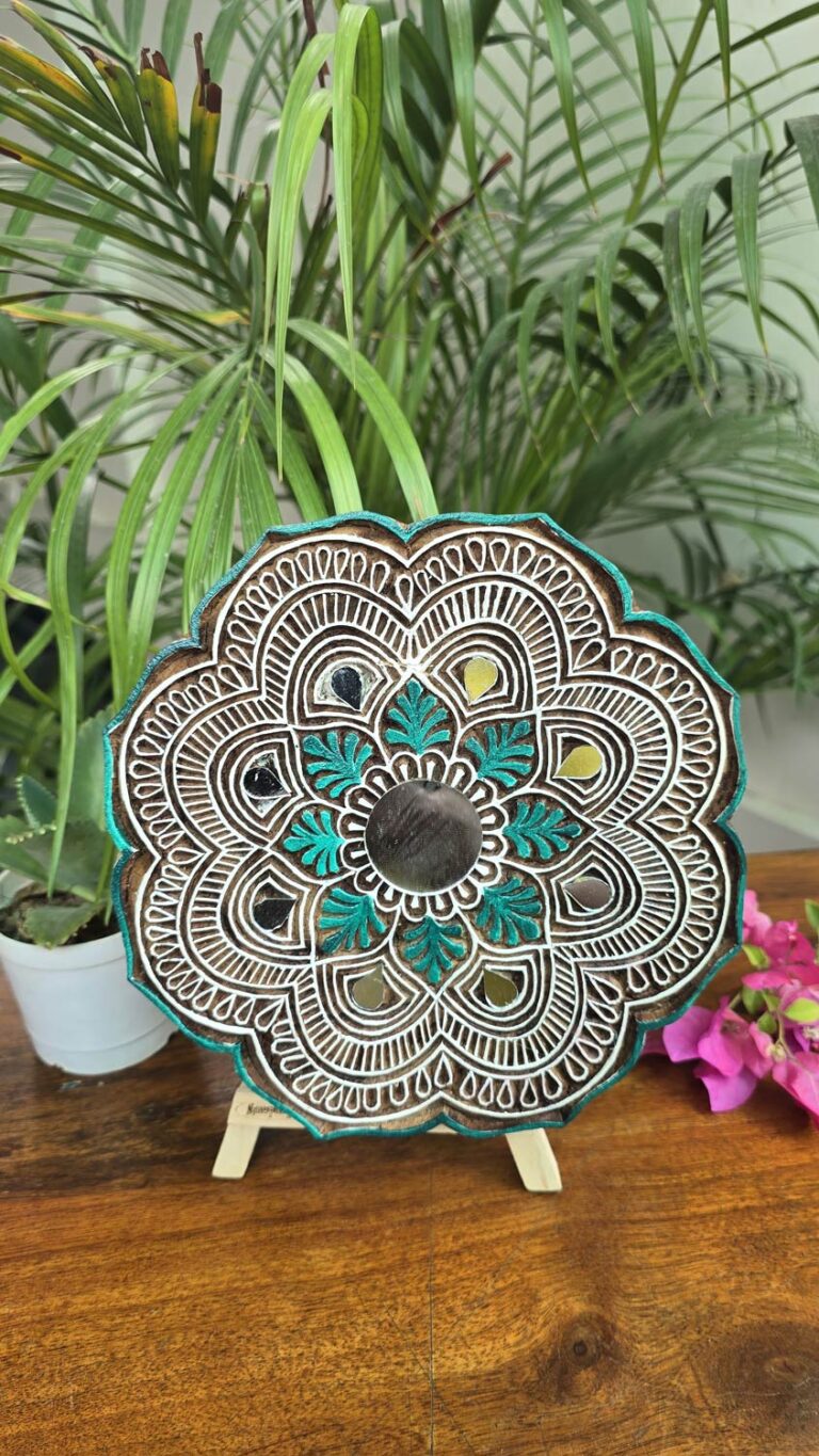 Handcarved Wooden Wall Plate