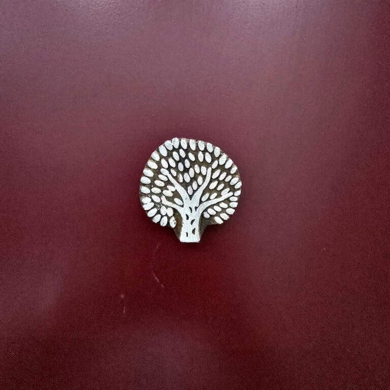 handcrafted wooden fridge magnet