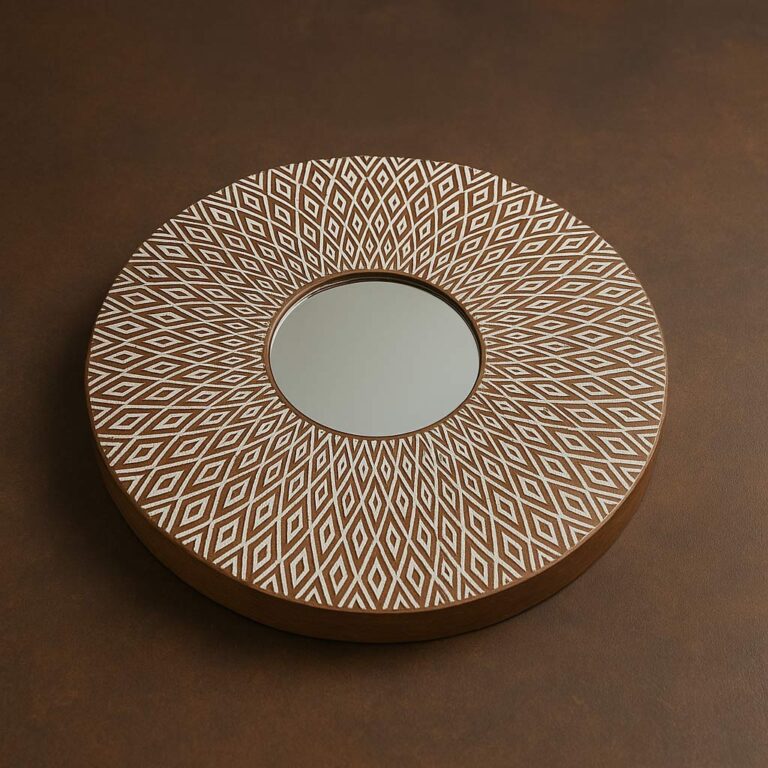Adarsha – The Reflective Motif Wall Decor Mirror Plate