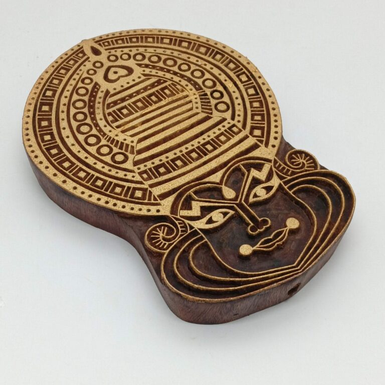 Handcrafted Wooden Mask Wall Decor – Netralekha