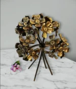 Handcrafted Brass Floral Bouquet - Image 4