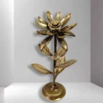 Ekanta Kamal – Handcrafted Brass Lotus Decor - Image 3