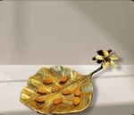 PatrPushp Thaal – Handcrafted Brass Leaf Platter
