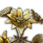 Neerja Vriksha Brass Lotus Sculpture - Image 2