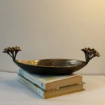 VrikshaPatra Thaal – Brass Leaf Platter - Image 4
