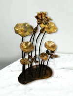 Padma Vanam – Handcrafted Brass Lotus Bouquet - Image 2
