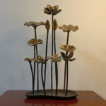 Padma Vanam – Handcrafted Brass Lotus Bouquet - Image 3