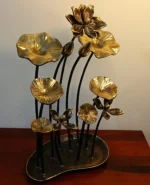 Padma Vanam – Handcrafted Brass Lotus Bouquet - Image 4