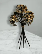 Handcrafted Brass Floral Bouquet - Image 2