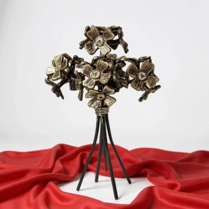 Handcrafted Brass Floral Bouquet